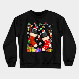 Funny Newfoundland - Christmas Socks Xmas - Dog Lover Crewneck Sweatshirt
